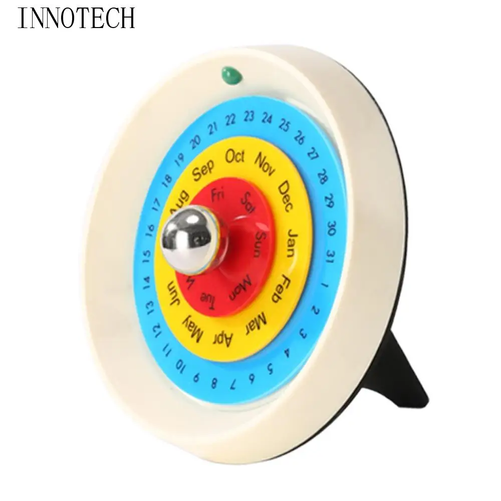 

Creative Rotating Calendar Decorative Nordic Style Turntable Perpetual Calendar DIY Handmade Annual Desk Calendar Home
