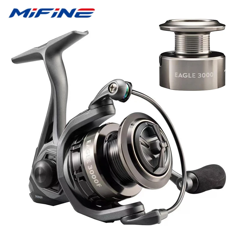 

MIFINE-EAGLE Fishing Reel, 5.2:1 Gear Ratio 5 + 1BB, 2000-4000, Lightweight Spinning, Saltwater, Freshwater, Jigging Reels