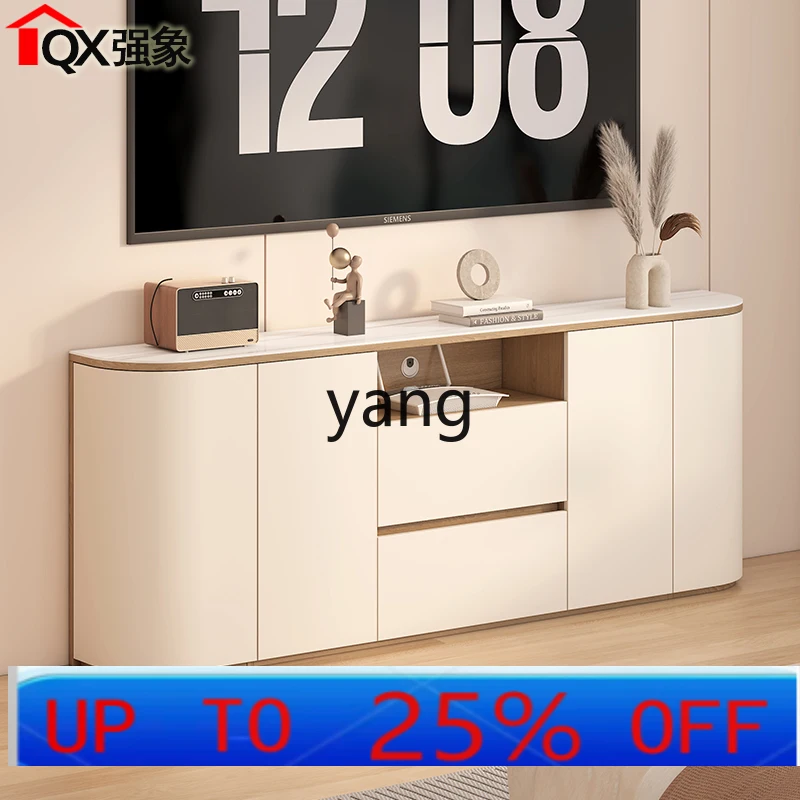 

Тумба под телевизор LHH с кремовым покрытием, напольная, от пола до потолка, из высококачественного камня, со встроенным шкафом для хранения