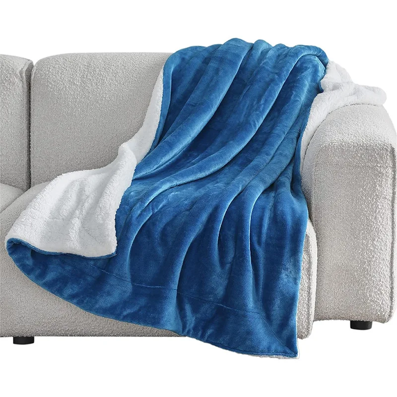 Double-sided blanket lambswool blanket padded comfortable warm blanket