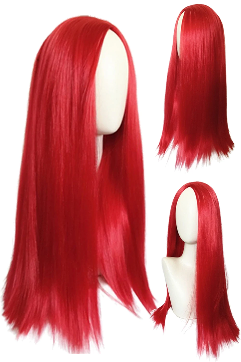 Sally Red Wigs Cosplay Movie After Nightmare Of The Christmas Roleplay parrucca Fantasy abbigliamento accessori Halloween Carnival puntelli