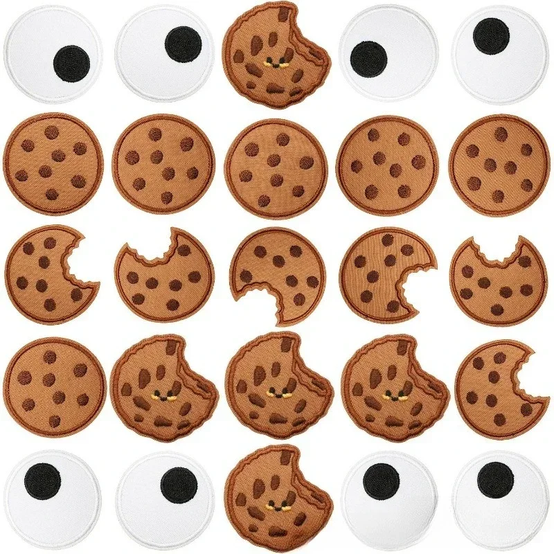 الكرتون البسكويت التطريز القماش ملصق الكمبيوتر التطريز الفصل الصبي الكي مضحك العين التطريز ملصق #4