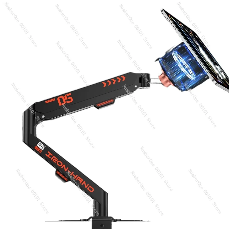 iPad Magnetic Bracket, Hydraulic VESA Suspension Arm, Lift Adjustment Suitable for Game LIVE Office