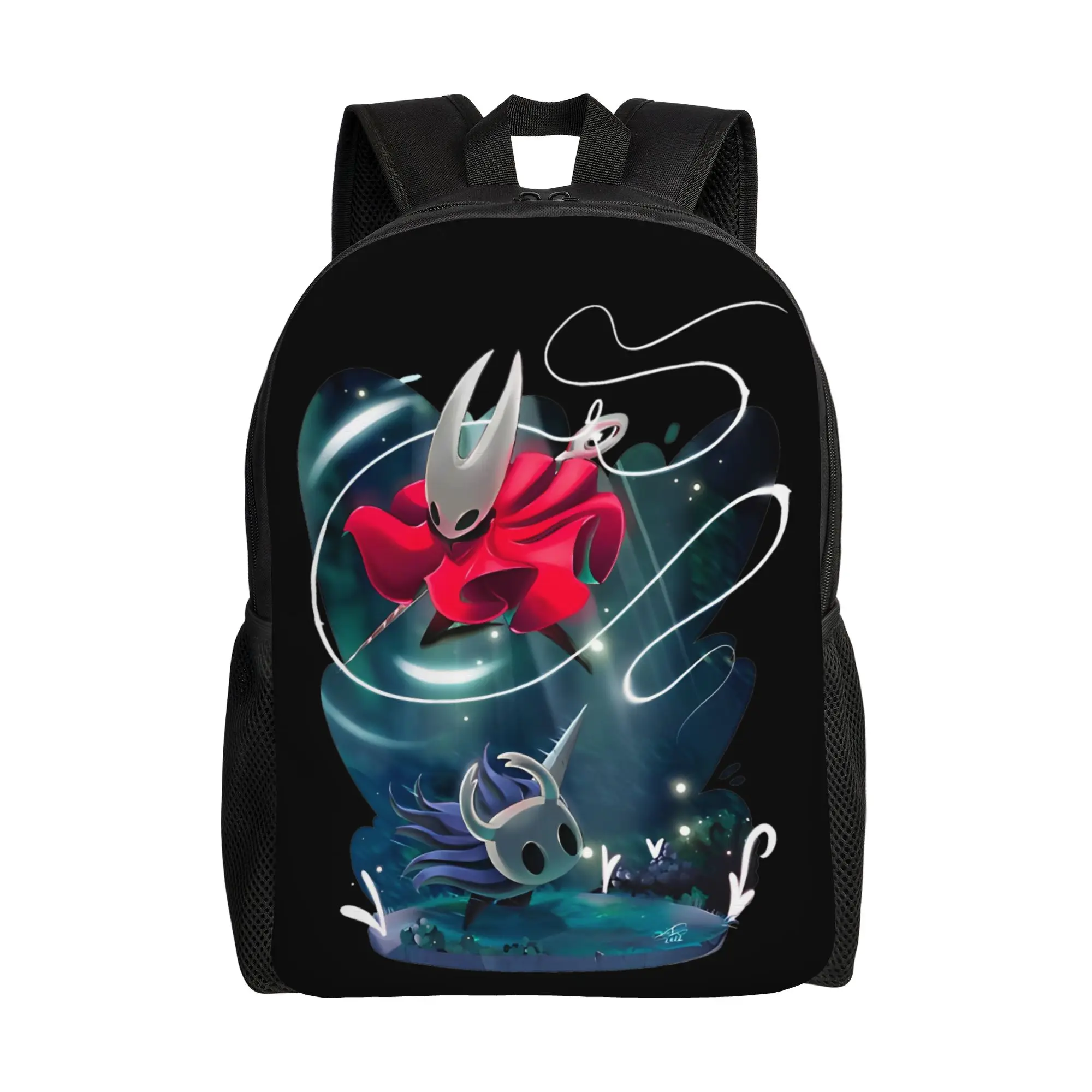 

Рюкзак Hornet and Knight для мужчин, женщин, подростков, школьников, для походов, путешествий, повседневного использования, сумка через плечо для ноутбука с принтом Hollow Knight, спортивная сумка