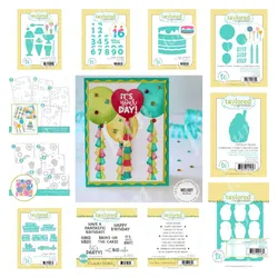 New Metal Dies 2024 Sixteen Candles Die Set Fantastic Birthday Sentiments Stamps and Layered Stencils Set DIY Making Scrapbook