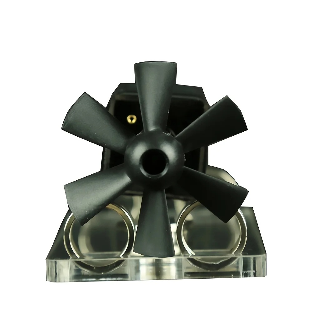 Dimostrazione del motore a levitazione magnetica ad energia solare, base in acrilico con pale del ventilatore, regalo scientifico creativo per adulti, PMM bianco