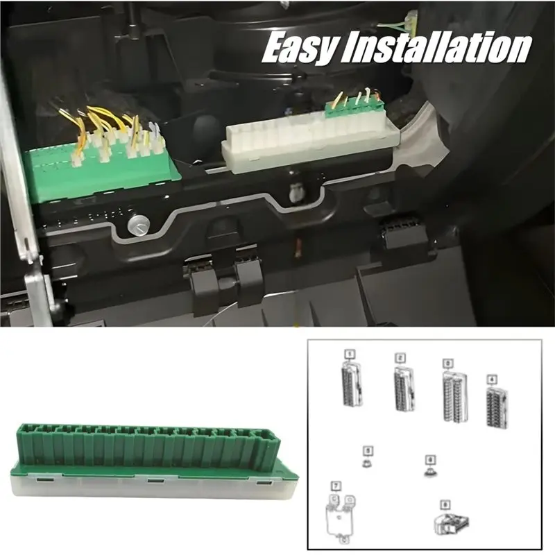 Car Fuse Splice Block Connector For Jeep Wrangler Cherokee Dodge Durango RAM 2014- 2025 68140647AA 68239562AA