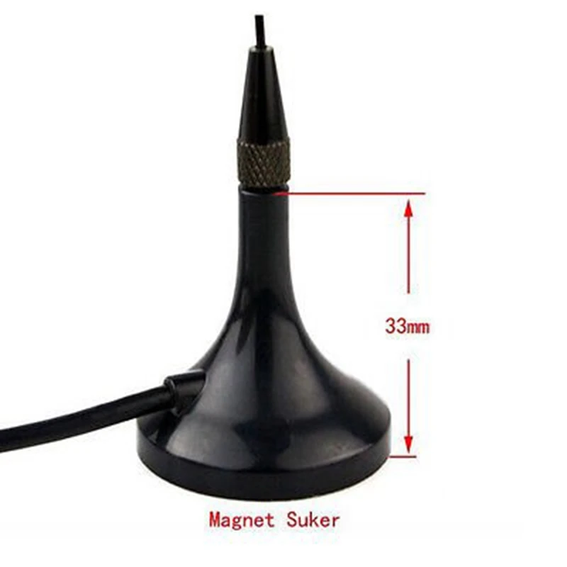 ABZW 2 stuks Talkie-accessoires Zwart: 1 stuks UT-106UV BNC Dual Band U+VHF-antenne voor ICOM YAESU Kenwood BAOFENG-radio en 1 stuks 3,5