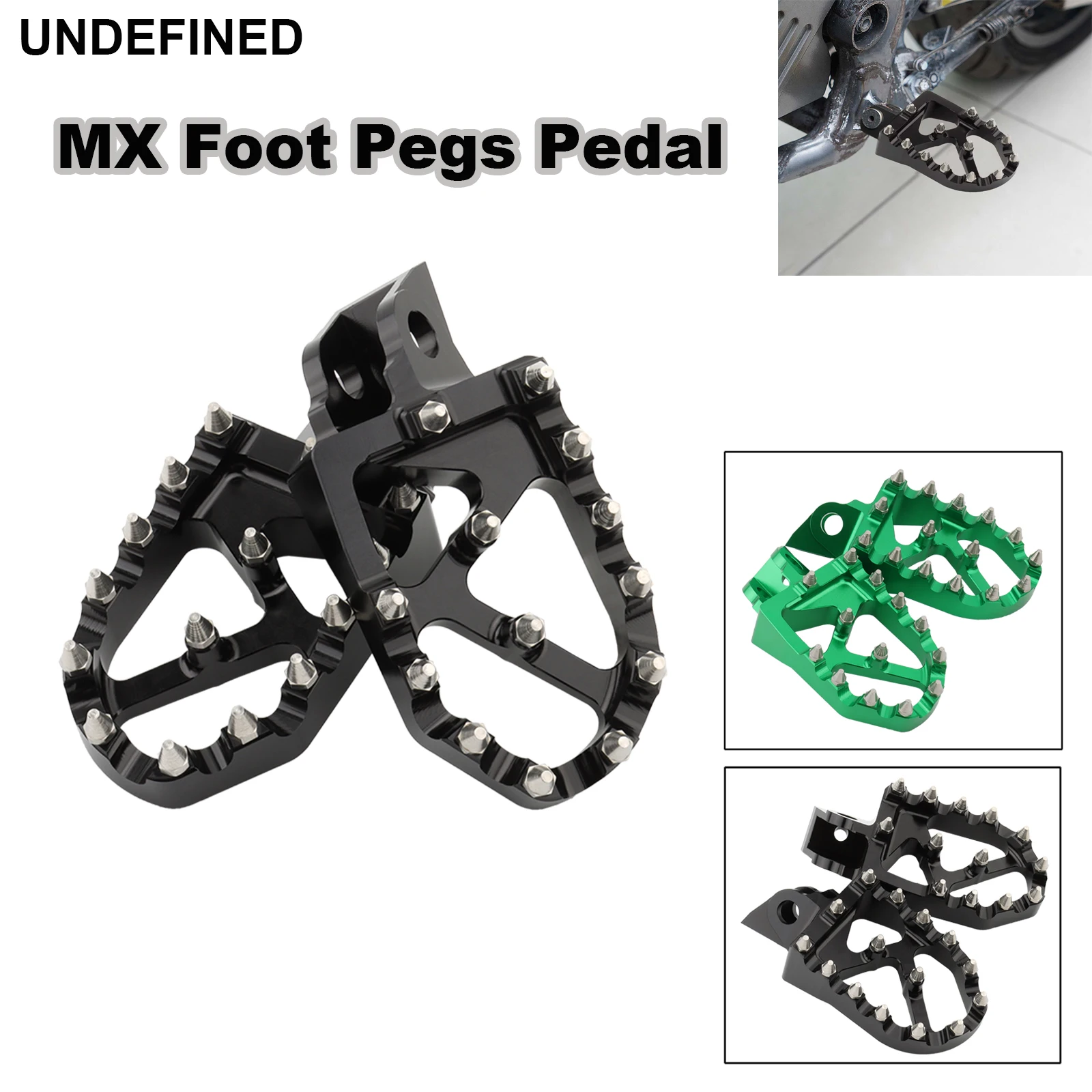 

Motorcycle MX Foot Pegs Footrest Pedals For Kawasaki KX65 KX80 KX85 KX100 KX112 Suzuki RM65 RM100 Moto Accessories CNC Aluminum