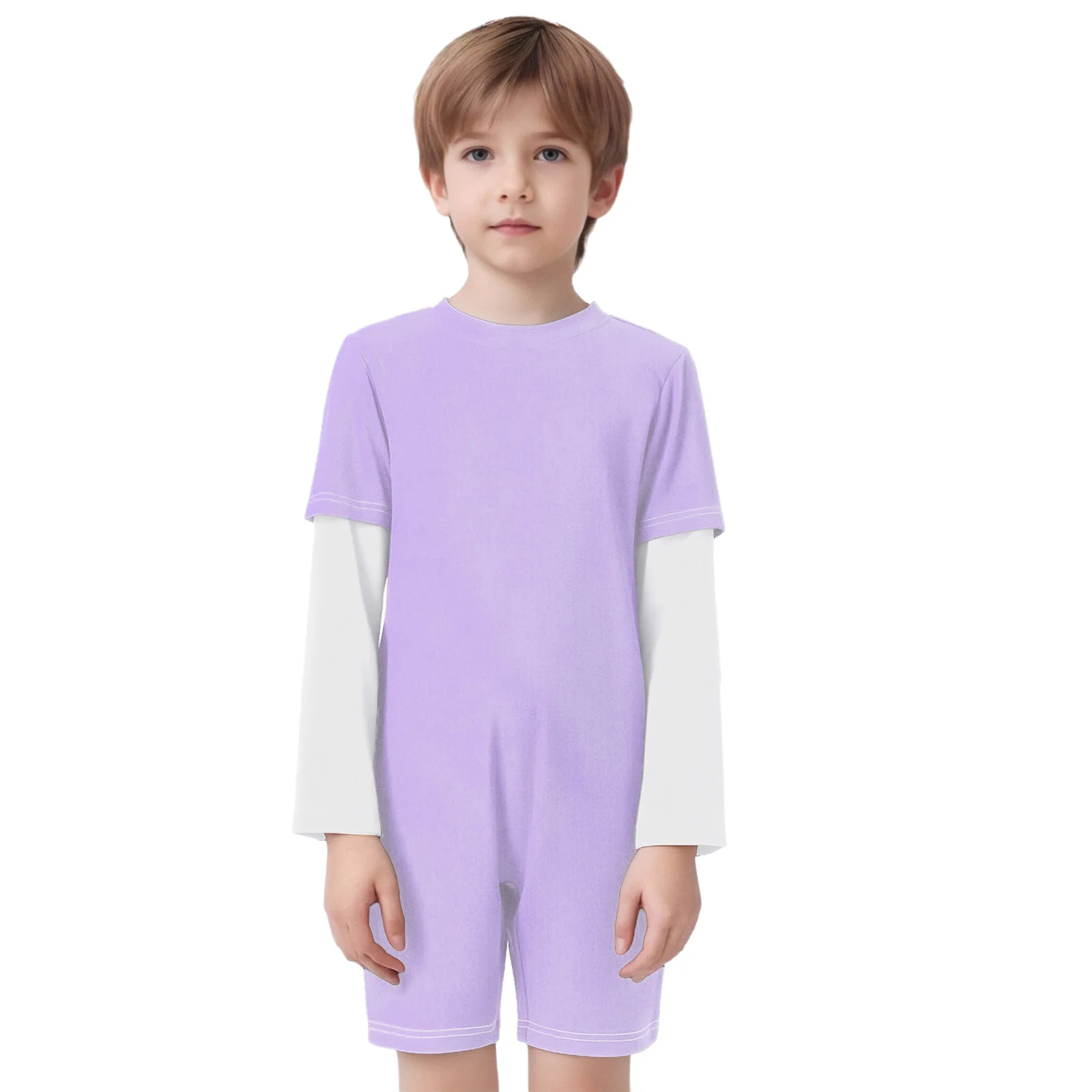 Children Gymnastics Bodysuits Short Romper Kids Boys Girls Special Needs Adaptive Clothing Fitness Workout Long Sleeve Jumpsuit