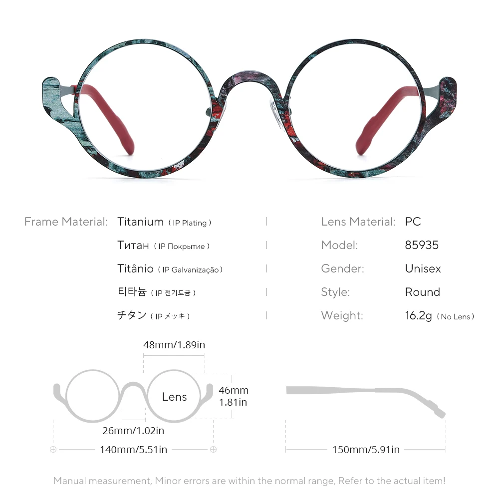 デザイン FONEX Pure Titanium Eyeglasses Frame Women Brand Design Retro