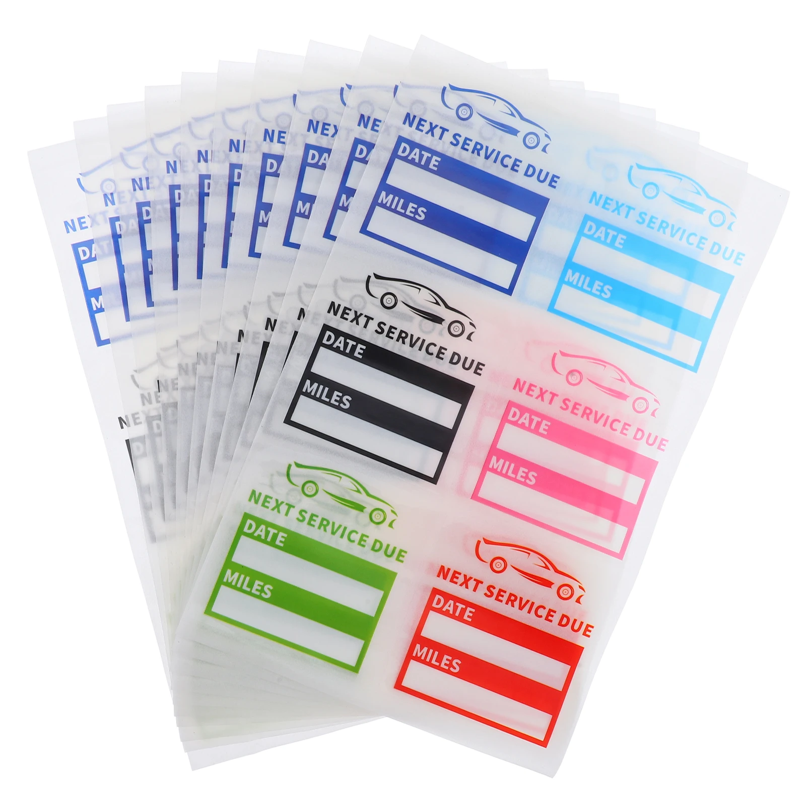 

Service Expiration Stickers Pet Material Oil Change Reminders Waterproof Writeable Next Service Due Date Static Labels Folder