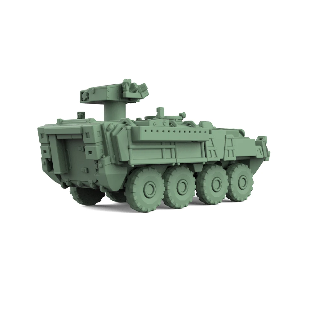 

1/220 1/160 1/87 SSMODEL SS959 Железнодорожная военная модель Комплект США M1134 Stryker ATGM Танкоразрушитель