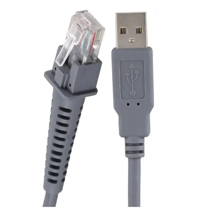 AS95-3Pcs 2M USB-кабель USB-A Male-RJ45 для сканеров штрих-кодов Datalogic CAB4120 QD2130 QD2110 GPS4490