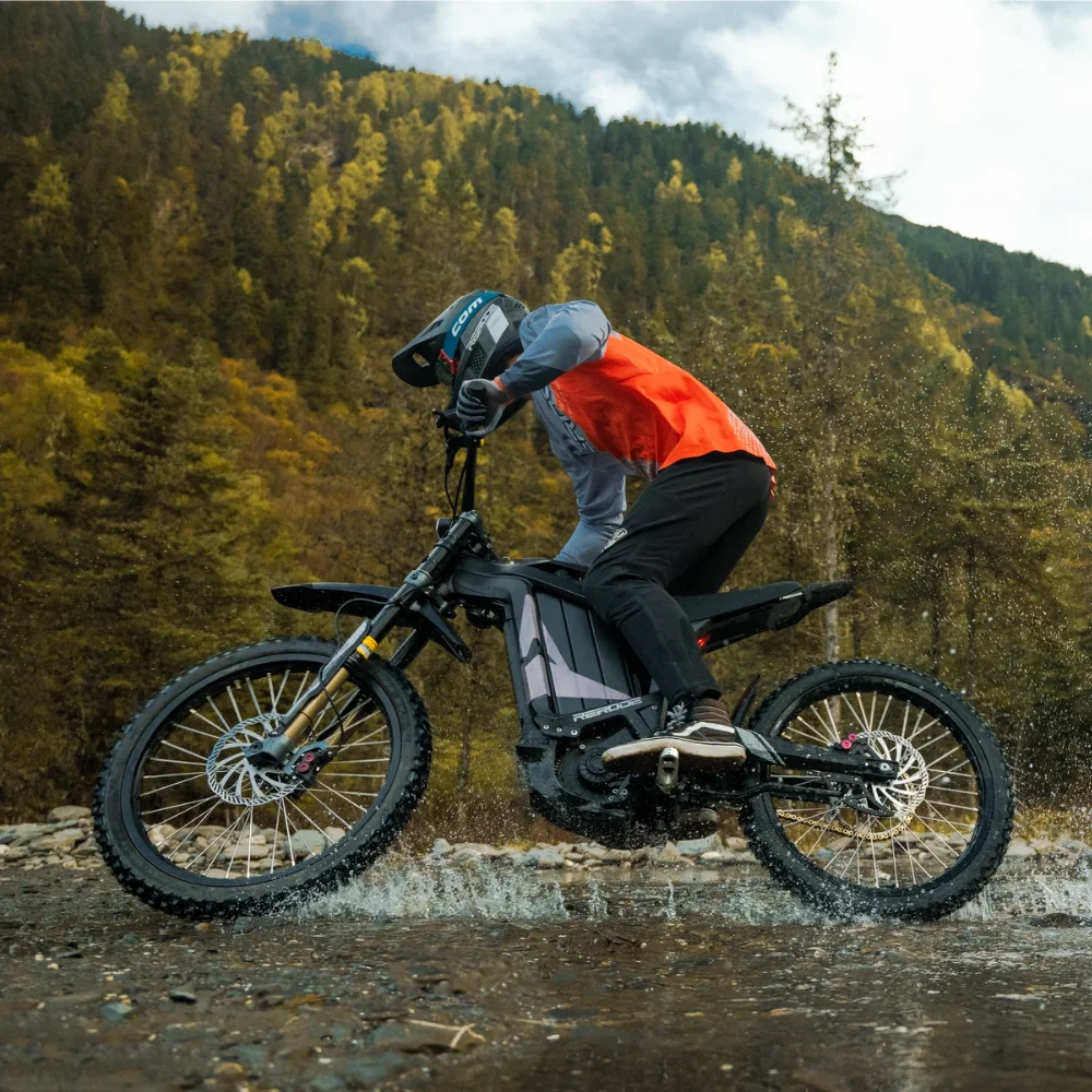 Rerode Bici da cross elettrica con motore medio sincrono a magnete permanente ad alta velocità 10000W Off Road Moto Mountain E Bike