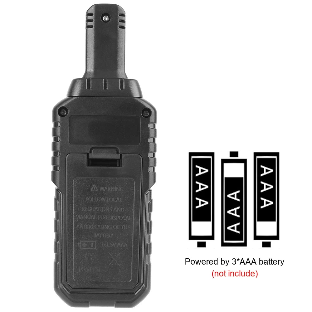 Portable 3 In 1 3 LED Indicator EMF Tester Electric Magnetic Field Temperature Test Electromagnetic Field Radiation Detector