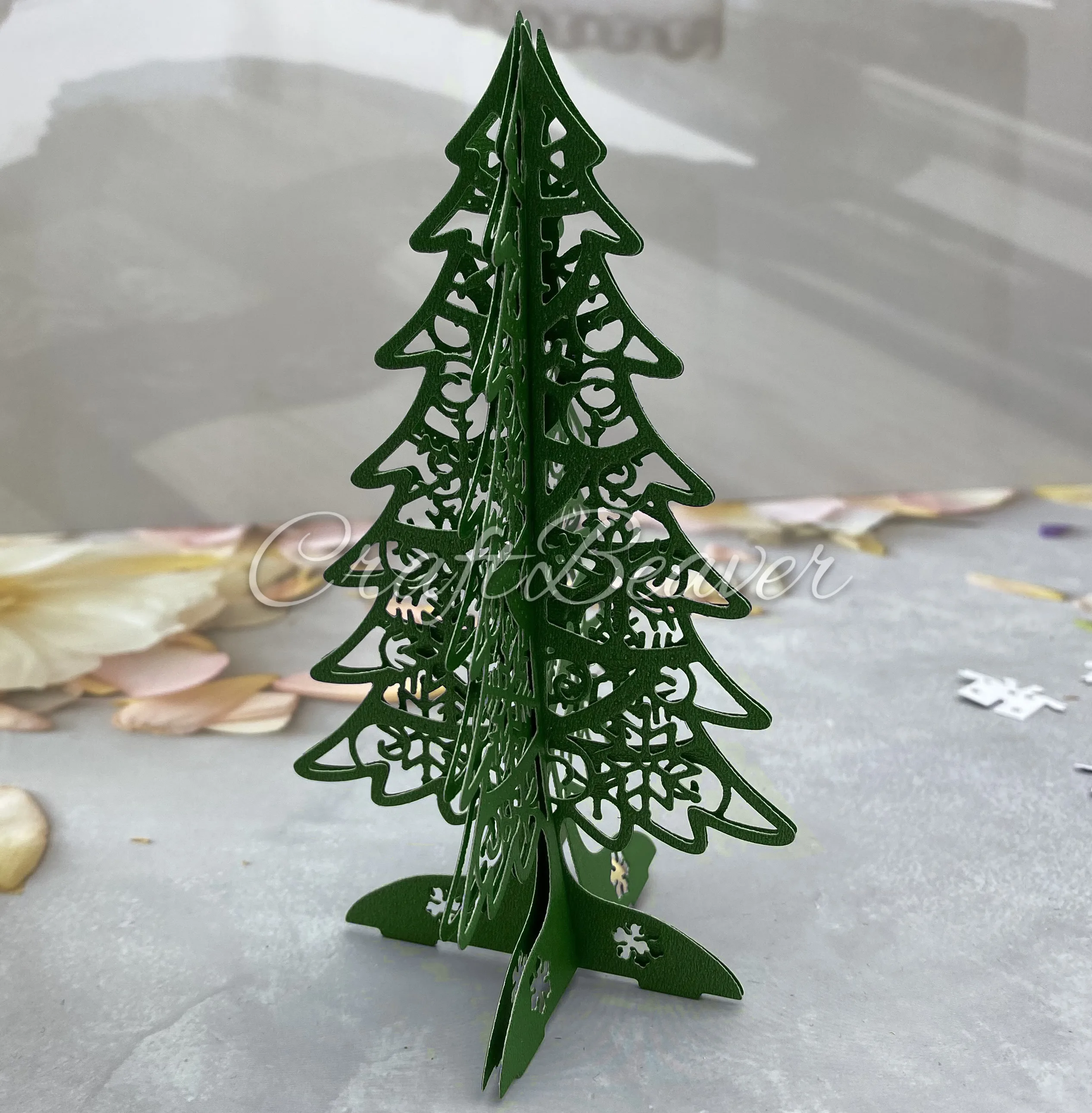 3D Christmas Trees Cutting Dies Metal Stencil Templates Paper Craft DIY Gift Home Decorations 2023 New Arrivals