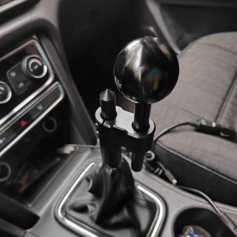 New M12*1.25 Automotive Aluminum H-shift Knob Extension Adjustable Extender Fashion shift lever with three adapters