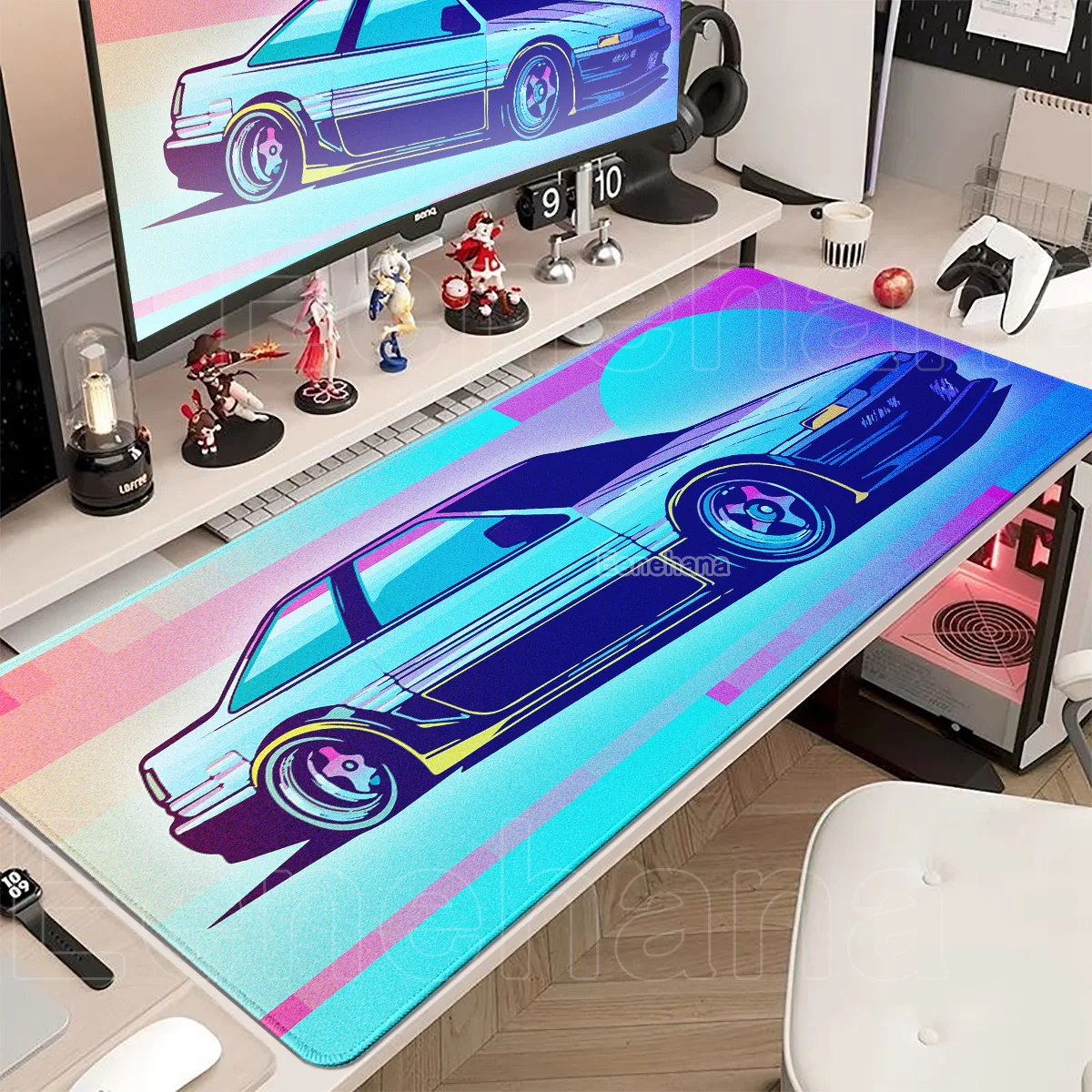 

JDMBHJLAXR Extended Gaming Mouse Pad XXL Game Player Table Carpet Wave Racing Mouse Pad Game Accessories Pad Rubber Material