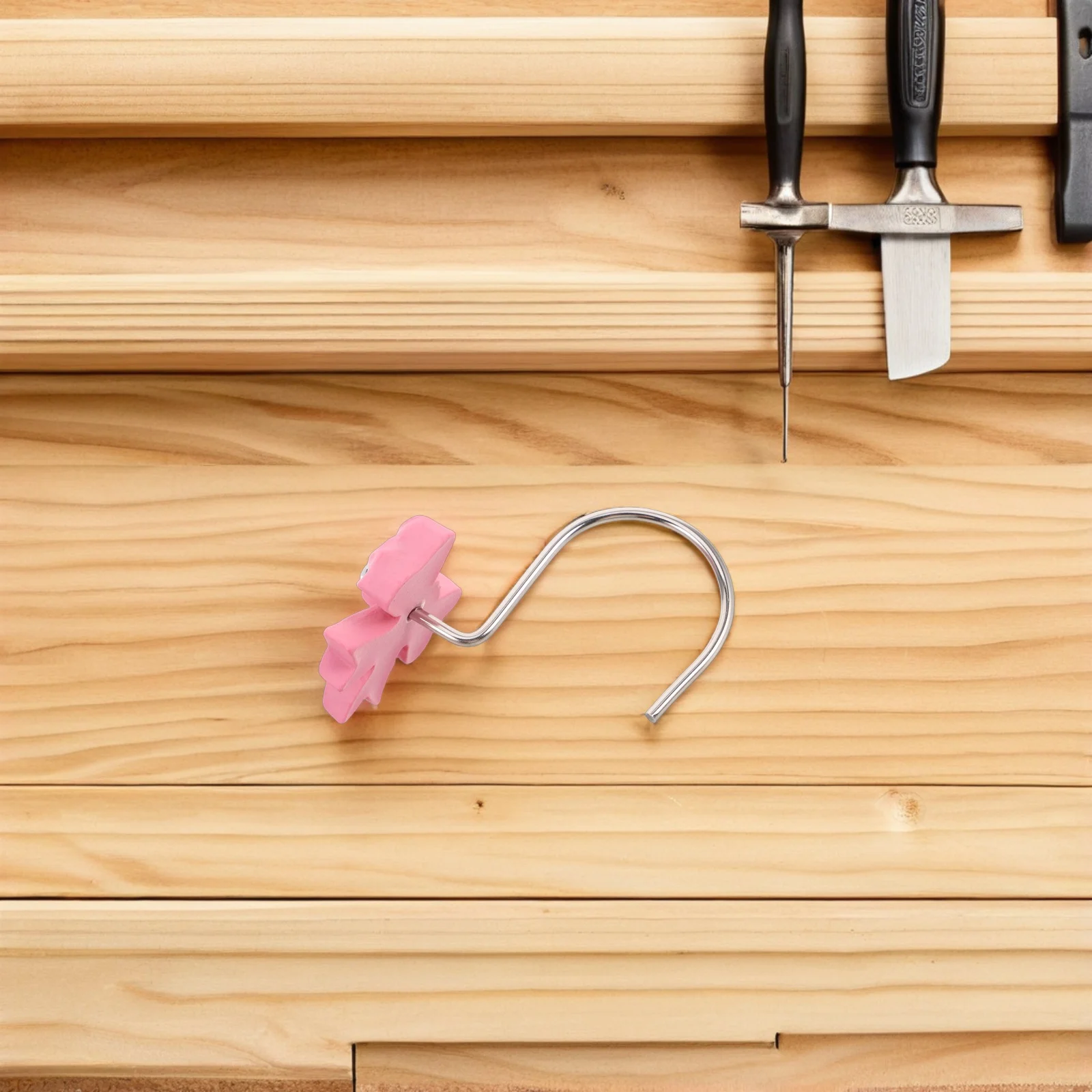 

12Pcs Bathroom Curtain Hooks Decorative Bow Knot Resin Shower Rings Strong Load-Bearing Cute Curtain Accessories