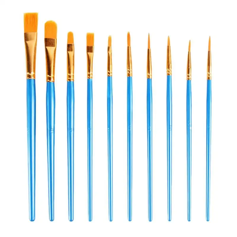 Oil Paint Brushes 10pcs Artist Paint Brushes Set Versatile Artist Paint Brushes For Acrylic Oil Watercolor Acrylic Painting
