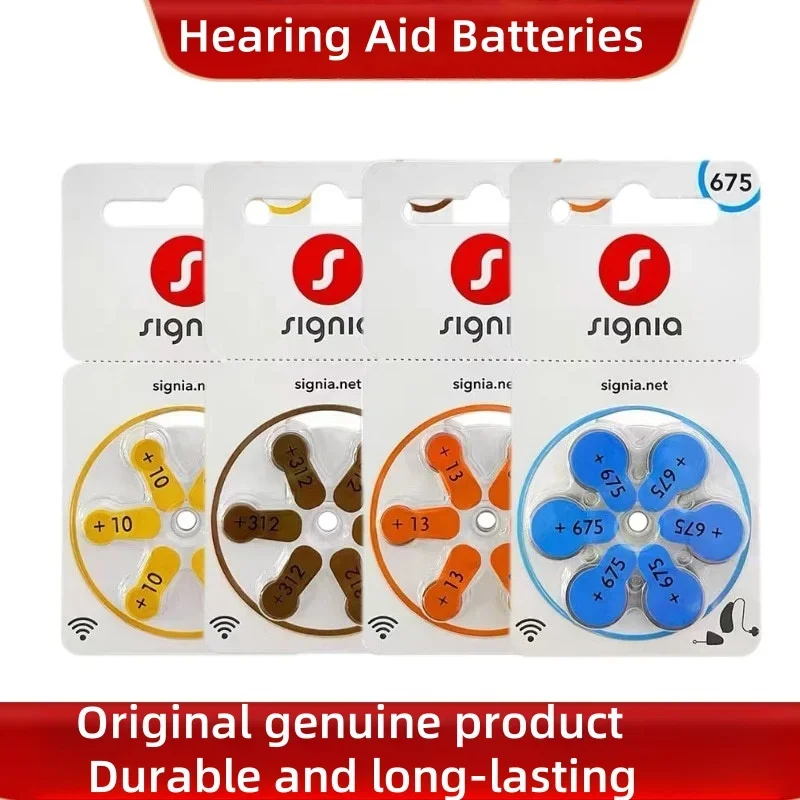 1.45V Signia High Performance Hearing Aid Batteries 312 312A A312 PR41 Zinc Air Battery for BTE CIC RIC Hearing Aids