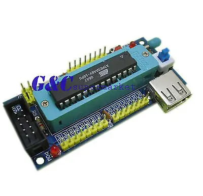 1pcs ATMEGA8 ATMEGA48 ATMEGA88 Development Board AVR (NO Chip) DIY Kit