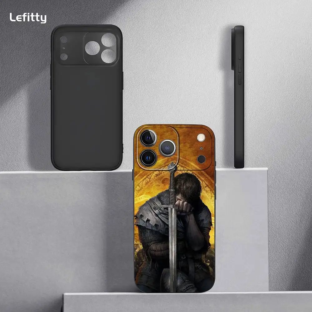 المملكة تأتي Deliverance حافظة هاتف آيفون 17 16 15 14 13 12 11 Pro Xs Max Mini XR X Plus أسود متجمد لينة شل Funda