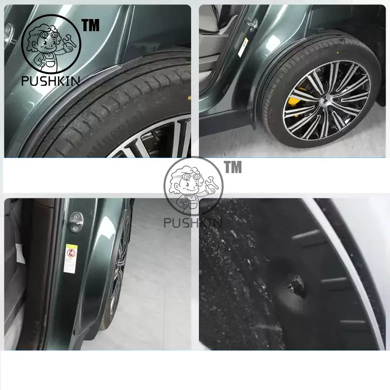 يصلح ل BYD Denza N9 2025 2026 تصفيف السيارة الطين رفرف سبلاش قطعة من نسيج العجلات الخلفية بطانة واقي الطين