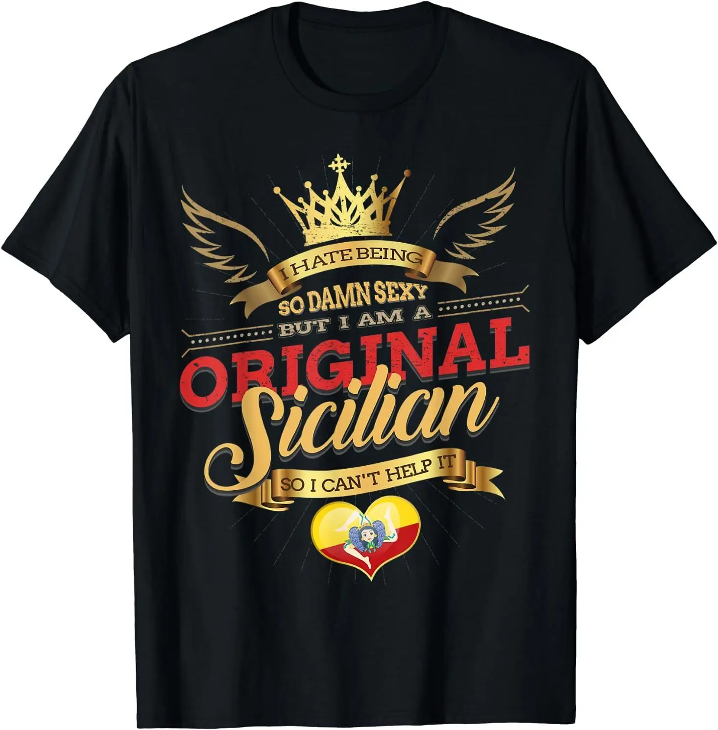 New Limited Sicily Flag For Sicilians Men & Women Cool Gift Idea T-Shirt S-6Xl