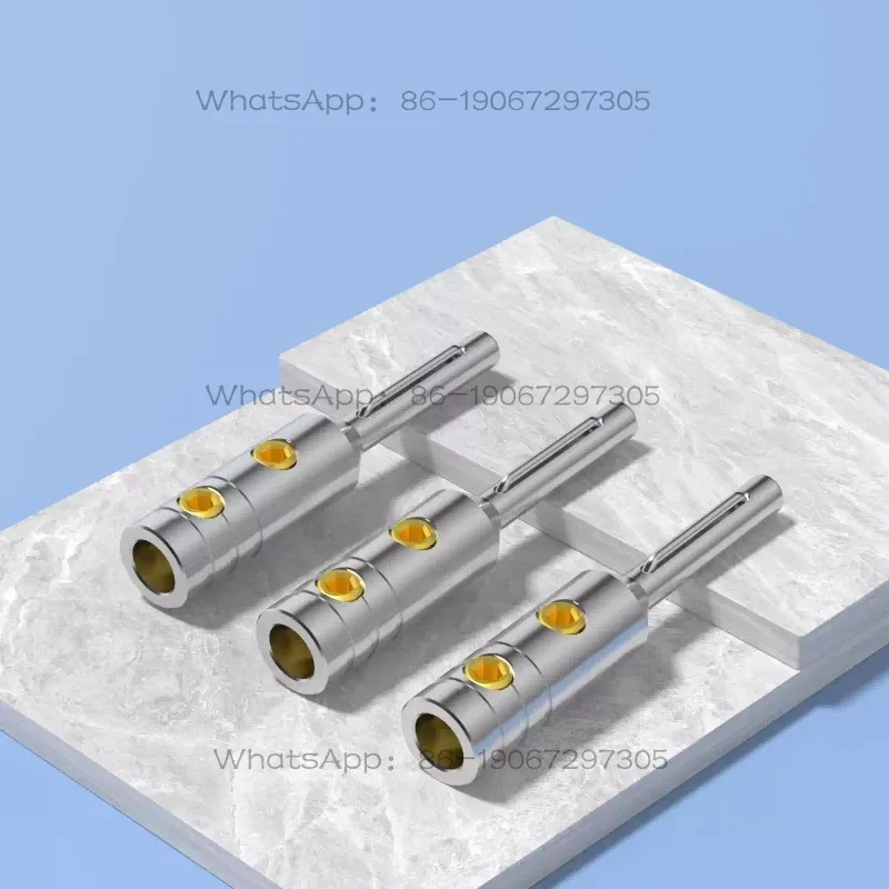 23658 Pure Copper Gold-plated Rhodium-plated Banana Head Solder-free Power Amplifier Speaker Speaker Cable Connector Terminal