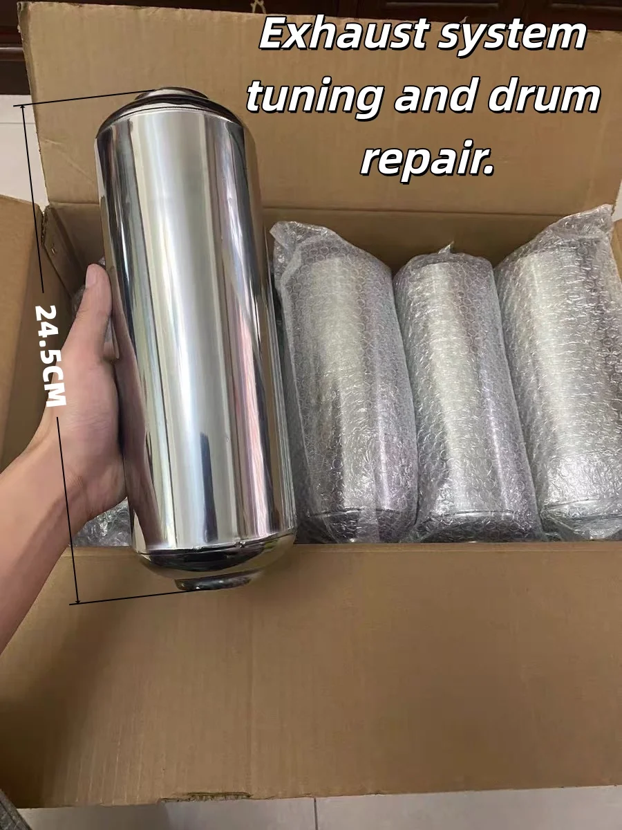 

Automotive exhaust pipe modification: sound-dampening system for the muffler.