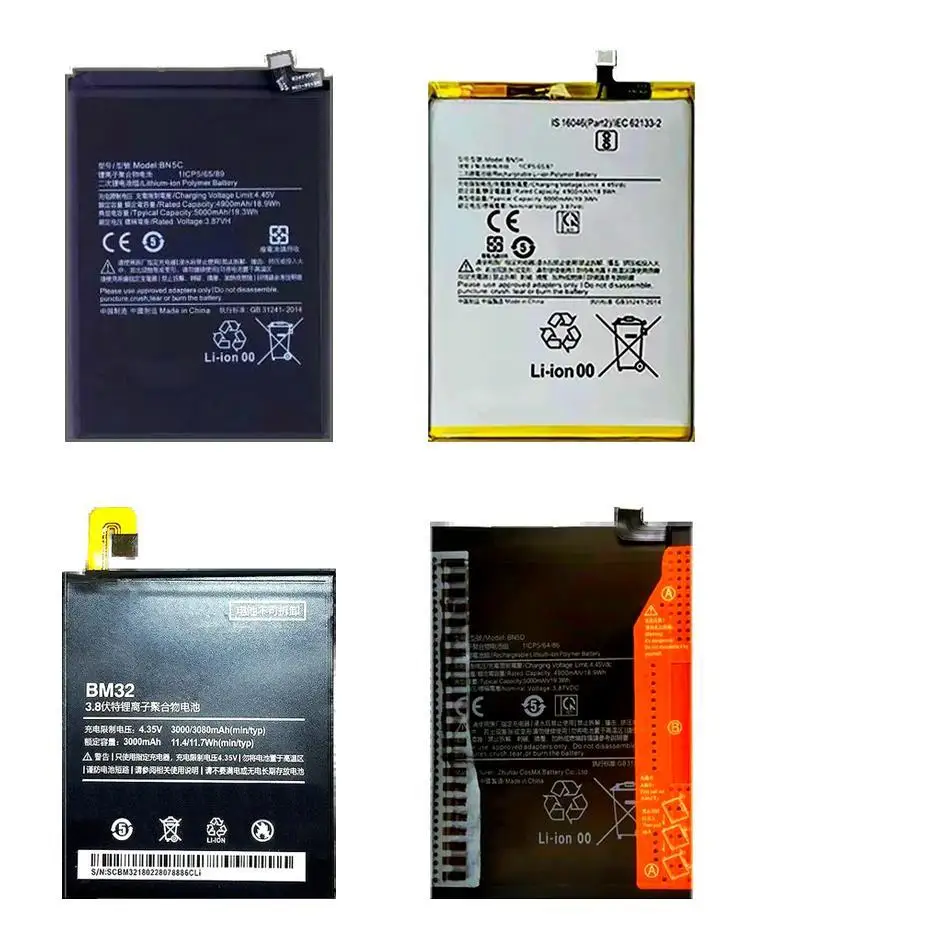 

BN5D BN5H BM32 Mobile Phone Battery For Xiaomi MI Poco 4 M4 5Gm5 MI4 Redmi Note 11EPOCO 11Sm4 5G Pro 4G 3000-5000Mah