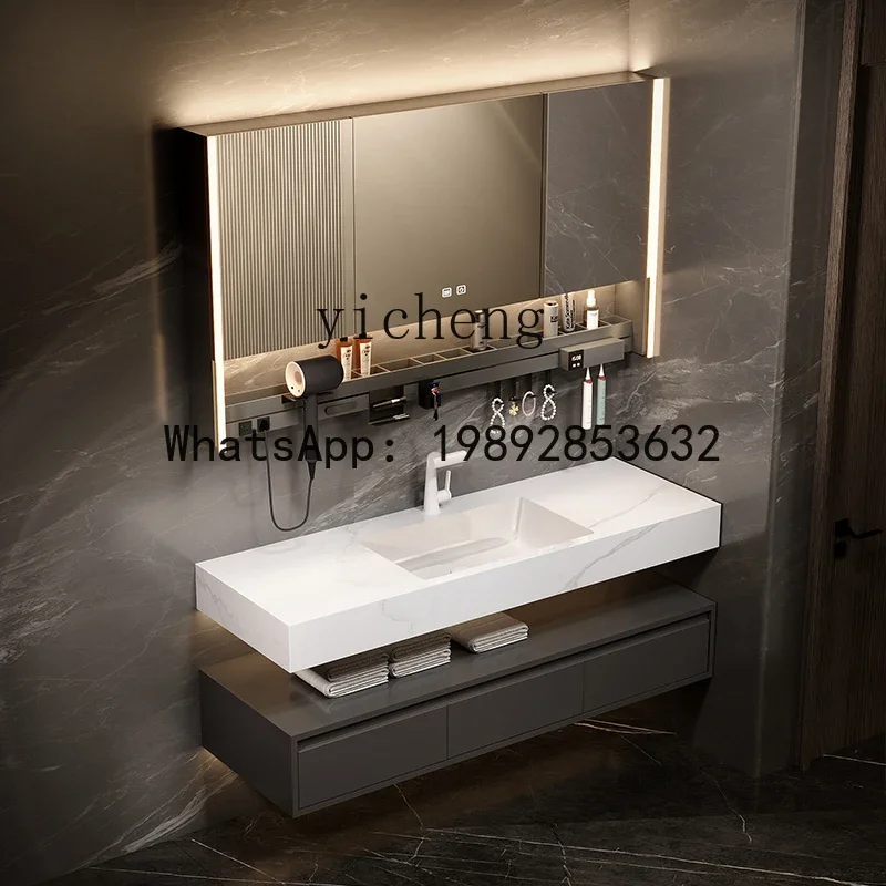 

U5.11 Bathroom Cabinet Hotel Style Seamless Ceramic Integrated Basin Bathroom Washstand