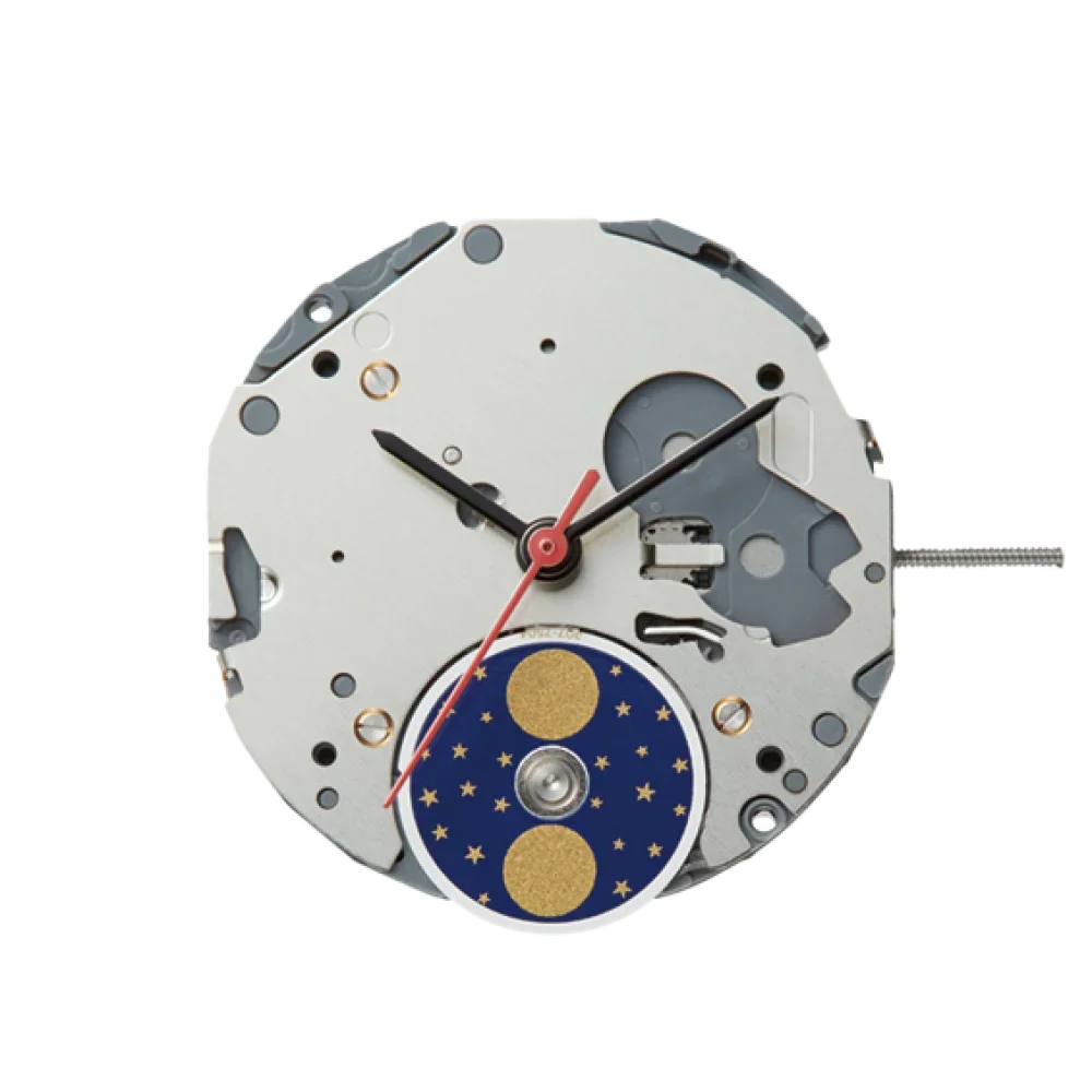 Miyota 6P24 Movement Multi-Function  Watch Movement Cal.6P24 1 eye (Moon)Moon-Phase, Multi-Function movement.Size:10 1/2''' Hei