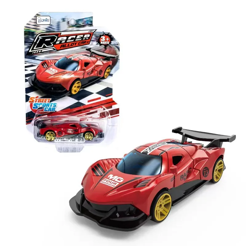 Alloy HOT WHEE Car Model 1:64 Inertia Alloy Sports Car Racing Alloy Toy Car Model Metal Die-cast Toys Boy Gifts