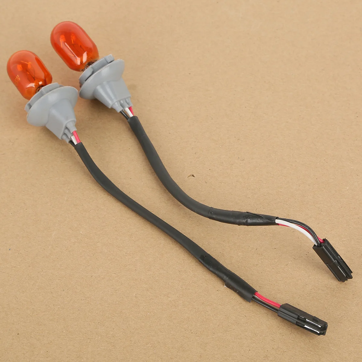 Motorcycle 2PCS Front Turn Signal Lights Bulbs For Honda Goldwing GL1800 2006-2011 Orange Clear