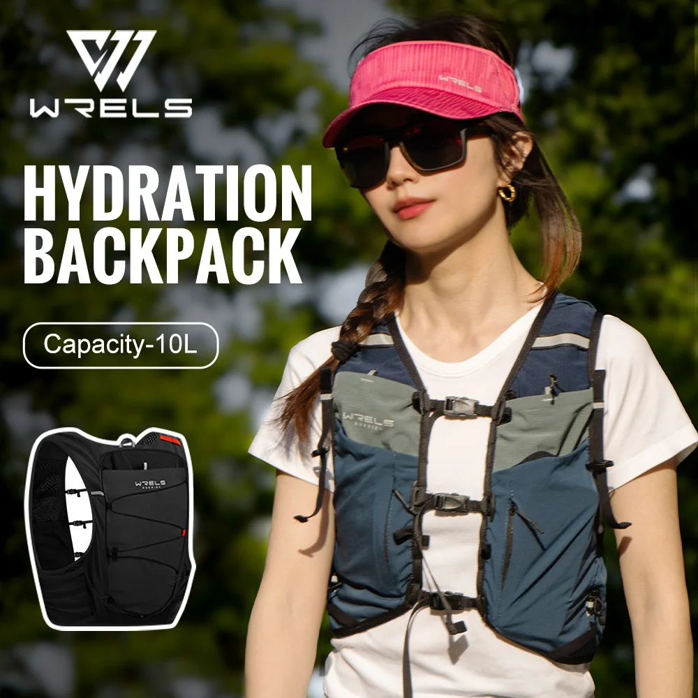 

WRELS Lightweight Running Backpack Outdoor Sports Trail Breathable Backpack Vest Marathon Hiking Fitness Portable Vest Pack