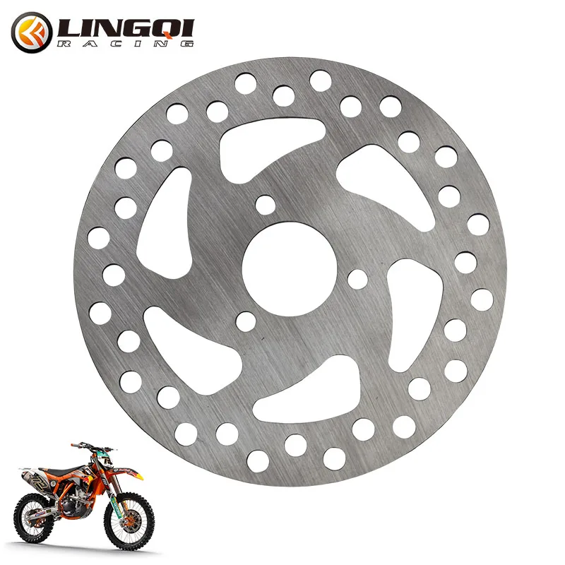 LINGQI Moto 120mm anteriore posteriore Dsic freno rotore 47cc 49cc Moto freno ruota in acciaio Pad per Scooter elettrico Pit Dirt Bike