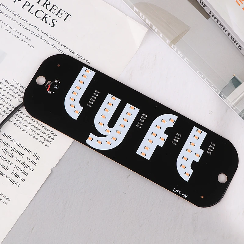 LED مصباح إشارة مصباح إشارة تاكسي ل Lyft شعار ضوء USB LED الكابينة لوحة مؤشرات أضواء مصباح إشارة مصباح الديكور السيارات