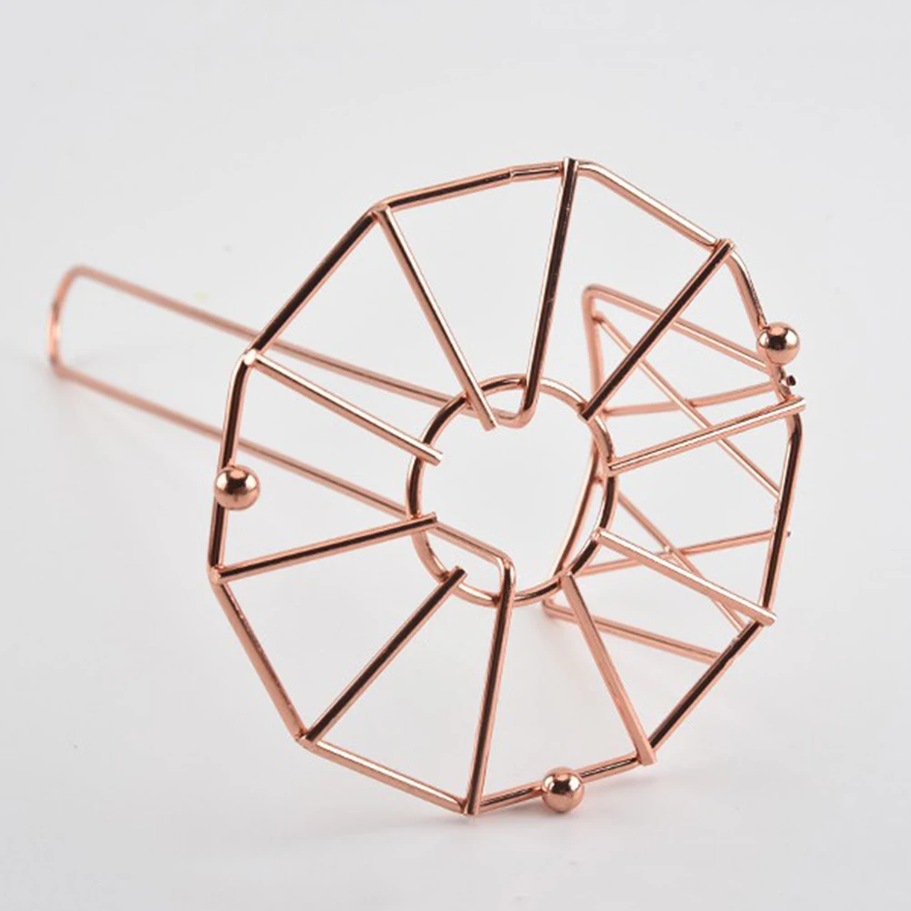 حامل معدني الذهب الوردي الحديد حامل المطبخ الحمام كونترتوب لفة تخزين الرف المنظم حامل المناشف الورقية ورقة الحديد #6