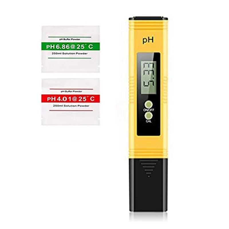 PH Meter For Water,PH Tester 0.01 PH Accuracy Water Quality Tester With 0-14 PH Measurement Range For Household Drinking