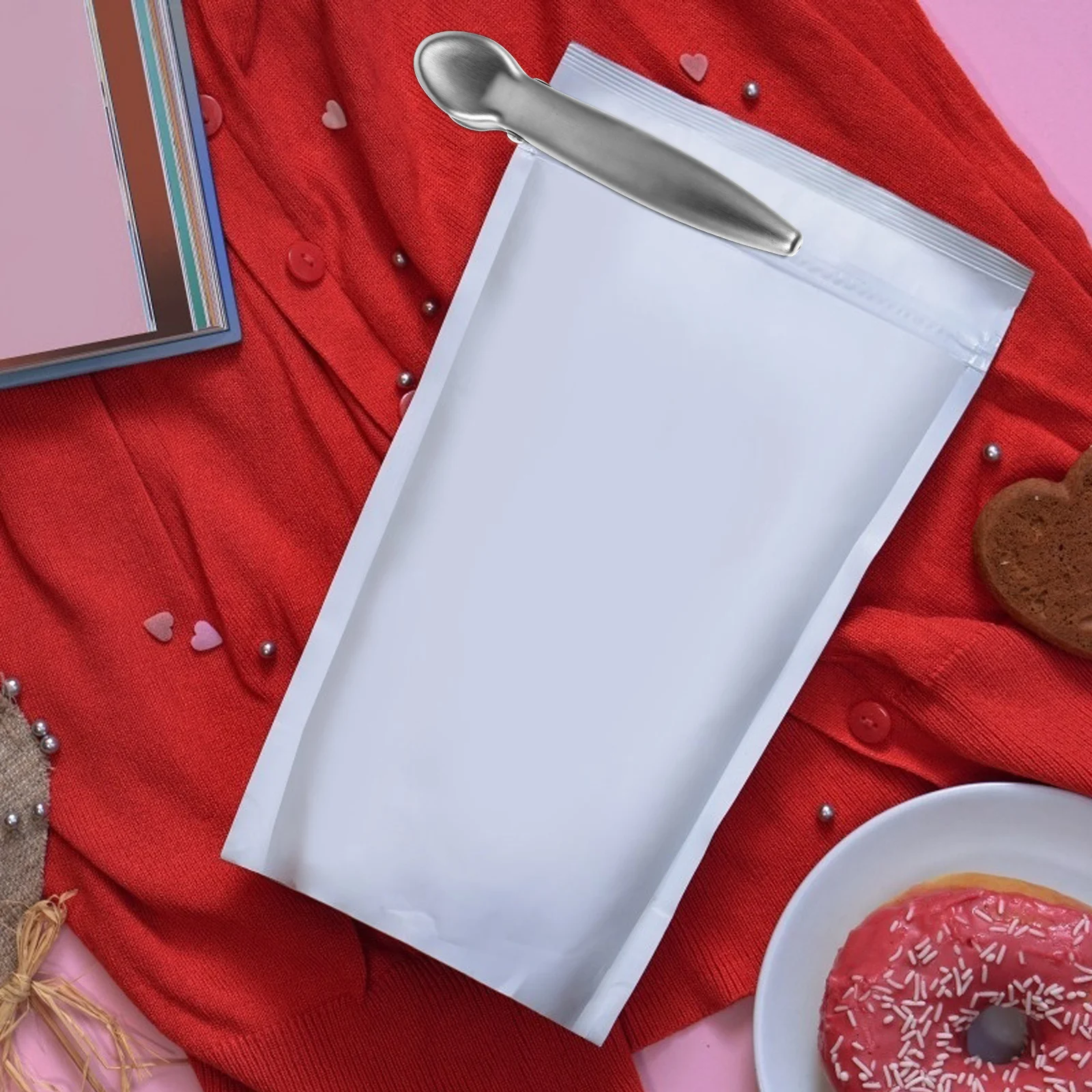 

10pcs Stainless Steel Food Sealing Clips Rustproof Reusable Bag Clips For Kitchen Pantry Storage Waterproof Sealing Tools