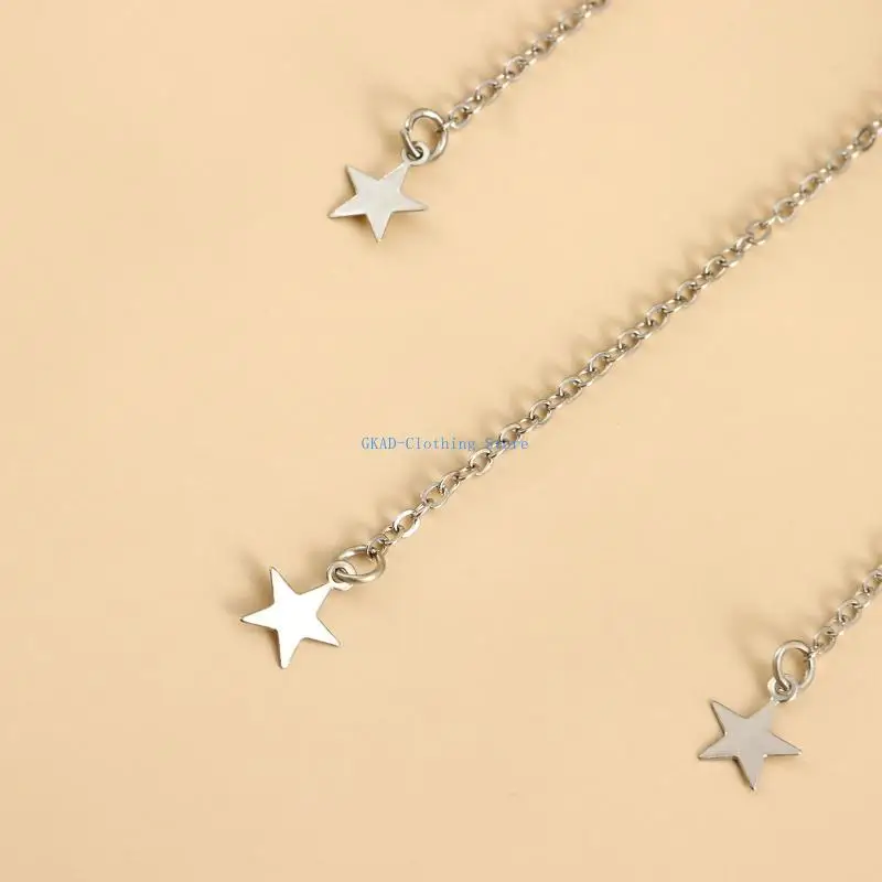 N0PE مثير الفخذ سلسلة الرباط استرخى القلب ستار شرابة الفخذ سلسلة مطاطا مثير الجسم سلسلة مجوهرات ملهى ليلي حفلة للنساء #1