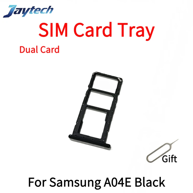 1PCS Smartphone Sim Card Slot Tray For Samsung A04E A04S New SIM Chip Holder With PIN Accessories Parts