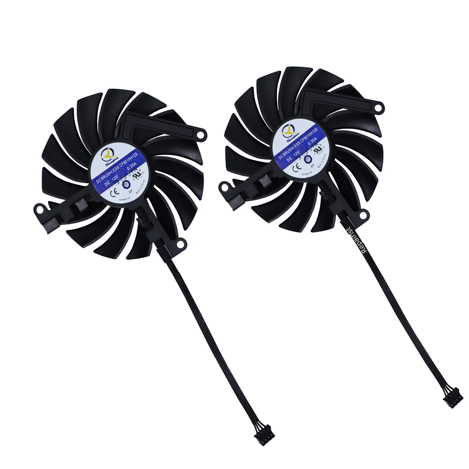 Video GPU AI Card Cooler Fan,For Inno3D 3060 3060Ti TWIN X2 LHR 12g 3050 Twin-X2 8gb,For ELSA RTX 3060 Ti rtx3060ti SAC view 4