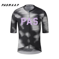 PASMAAP Midsummer Cycling Jersey MTB Road Bicycle Shirt High Quality Pro Team Short Sleeve Bike Clothes Maillot Ciclismo Hombre