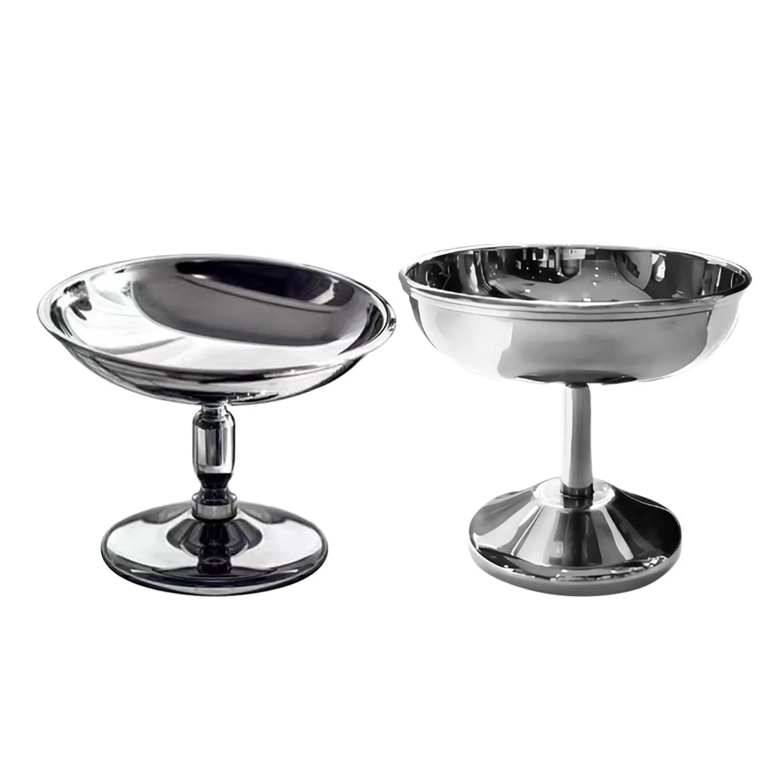 2 قطعة أكواب الحلوى الفولاذ المقاوم للصدأ تصميم عصري أنيق للمنزل حفلة الآيس كريم الزبادي بودنغ الفاكهة وعاء للوجبات الخفيفة قابلة لإعادة الاستخدام #6