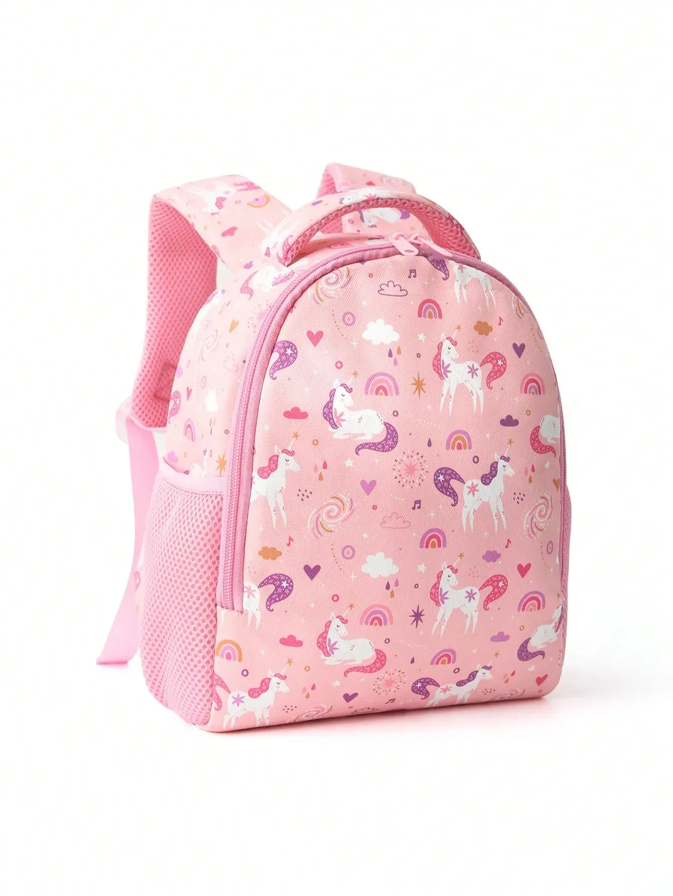 1 Pc Cute Cartoon Animal Print Children'S Backpack, Suitable For Girls, Primary School Students, School Travel, Holiday Gifts