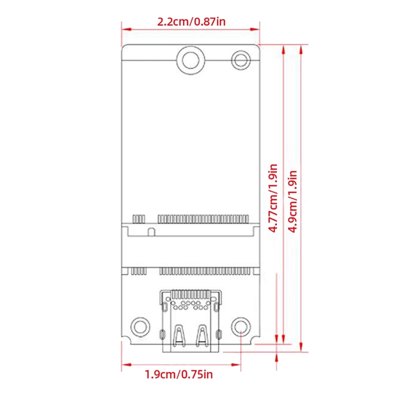 1 шт., переходник M.2 на Type C SSD ASM2364 NVME, переходная плата ABS 20 Гбит/с, конверсионная плата 2000 Мб/с для SSD 2230/42/60/80